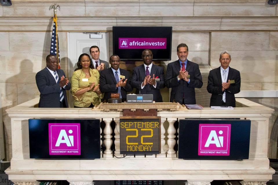 Africa investor at the New York Stock Exchange